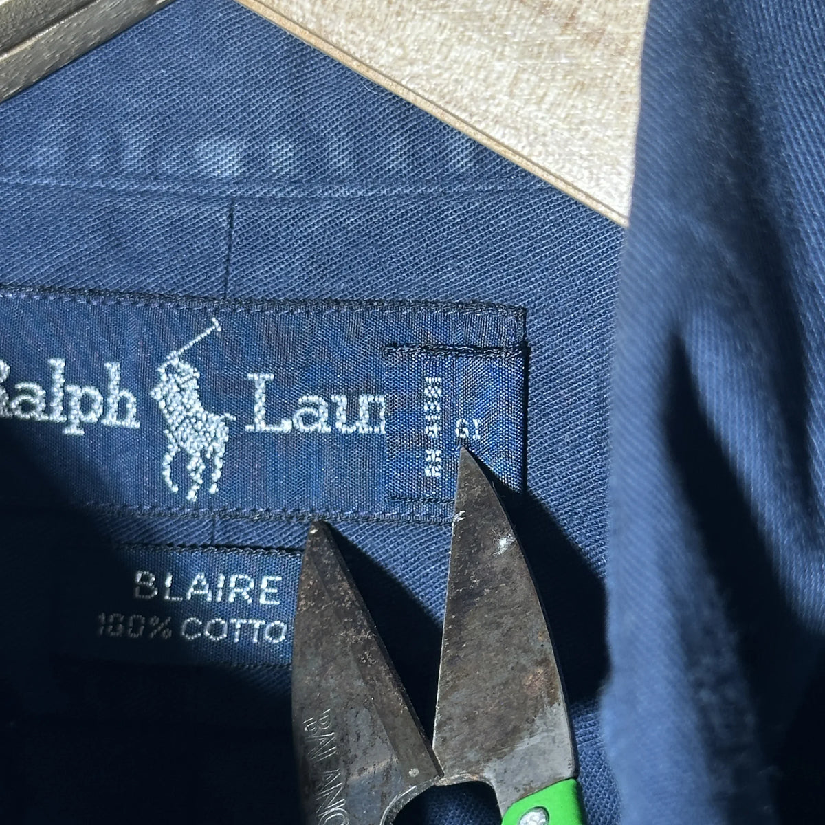 RALPH LAUREN ‘BLAIRE’ NAVY SHIRT (L|XL)