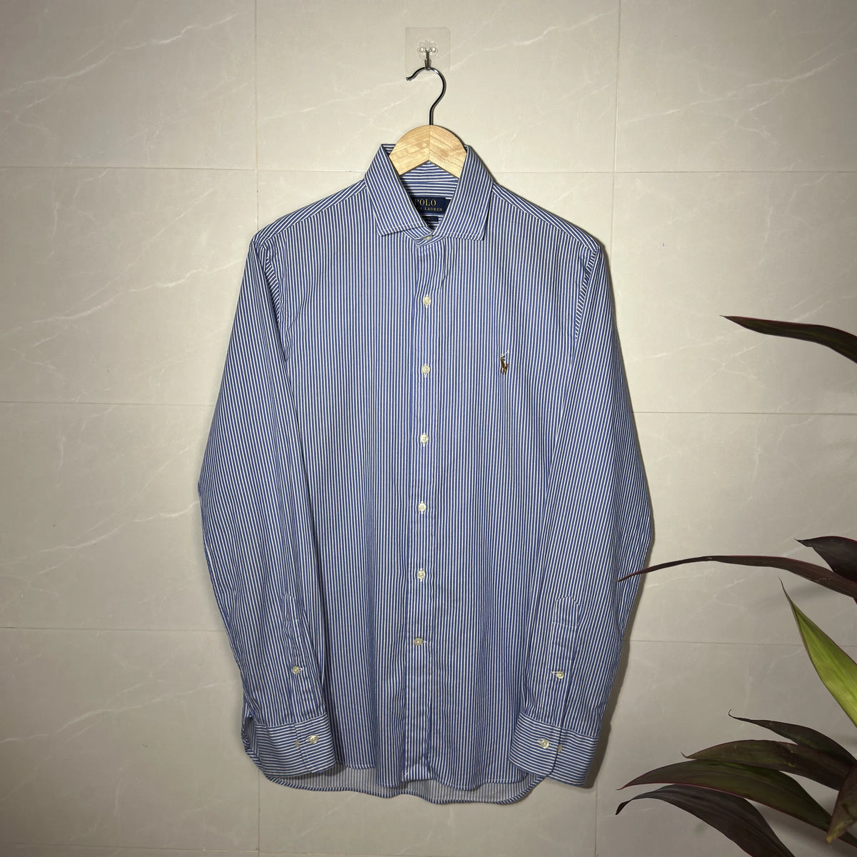 Polo Ralph Lauren Blue Striped Slim Fit Shirt (XS|S|M)
