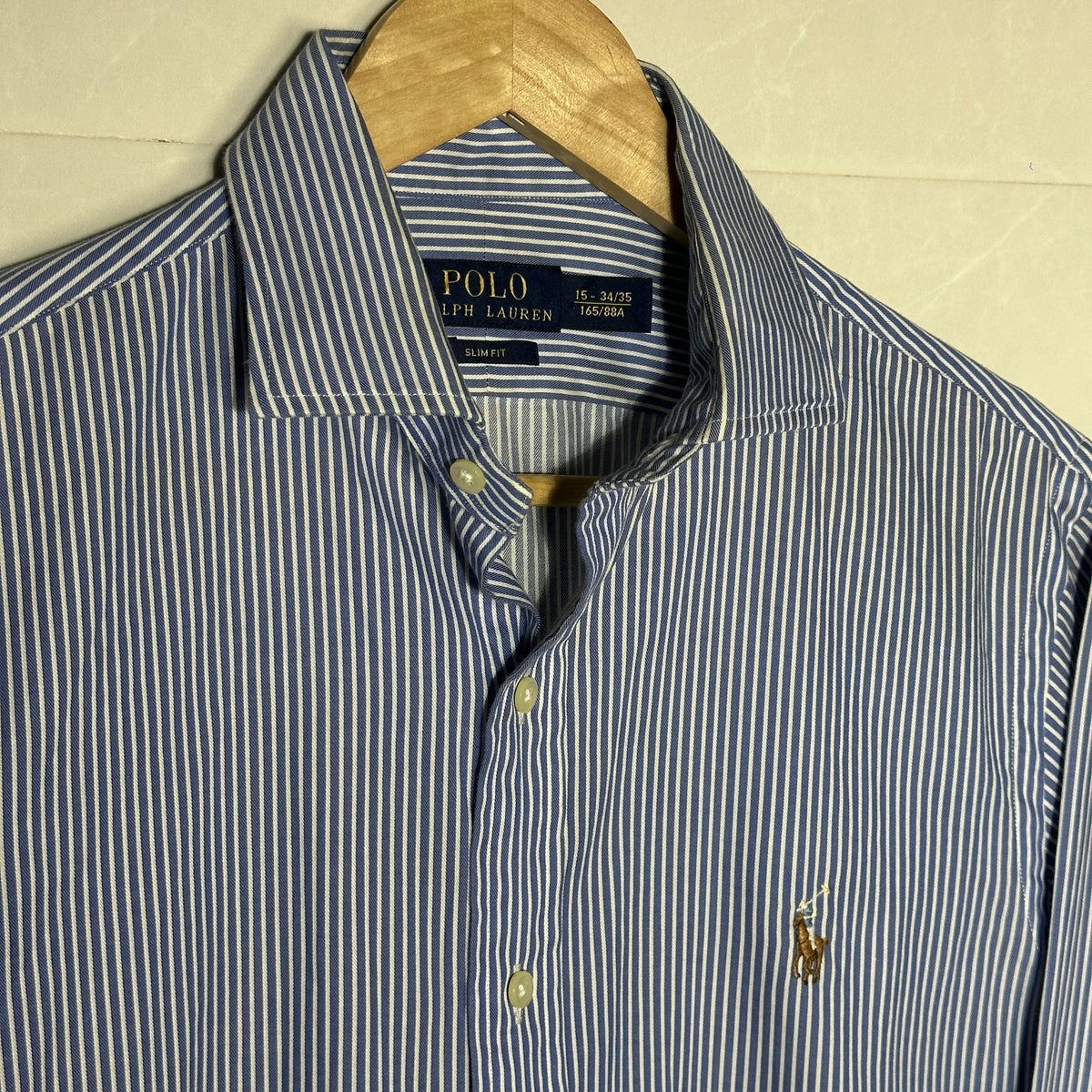 Polo Ralph Lauren Blue Striped Slim Fit Shirt (XS|S|M)