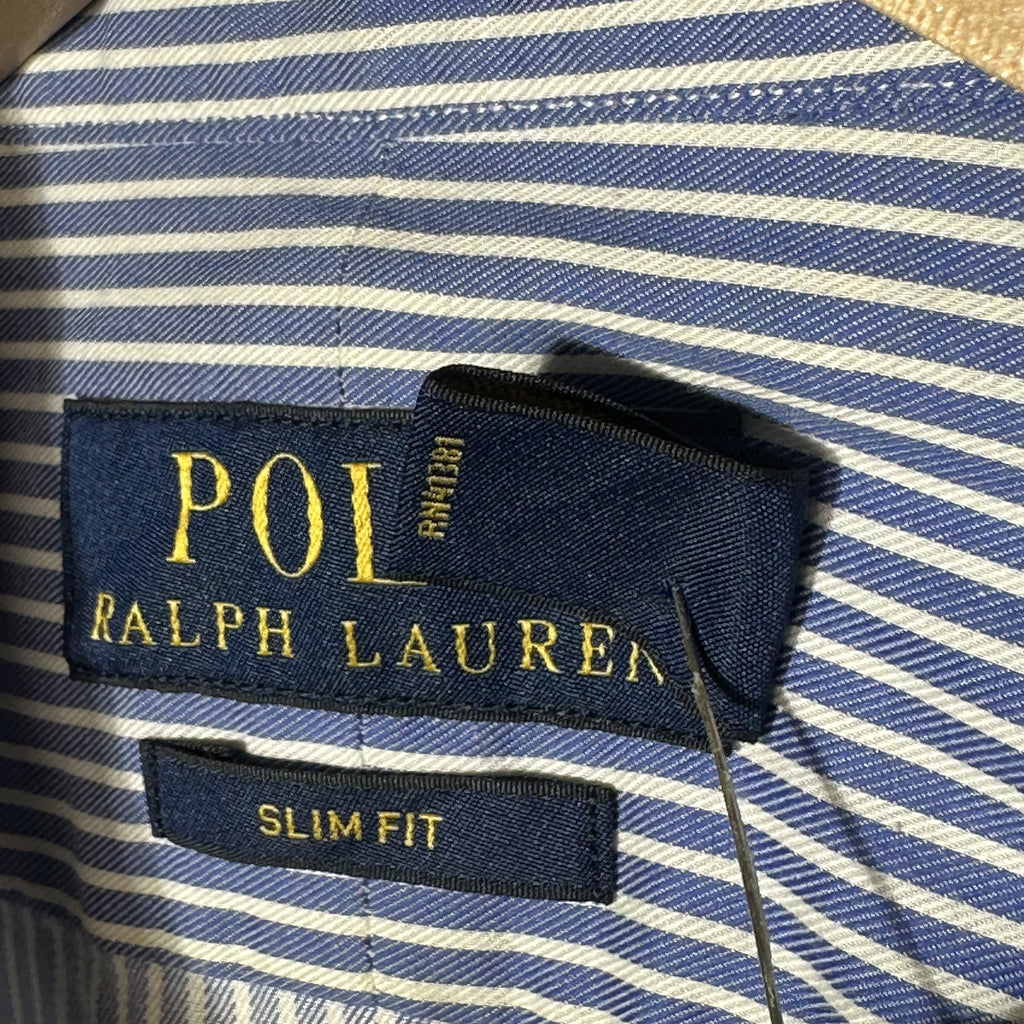 Polo Ralph Lauren Blue Striped Slim Fit Shirt (XS|S|M)