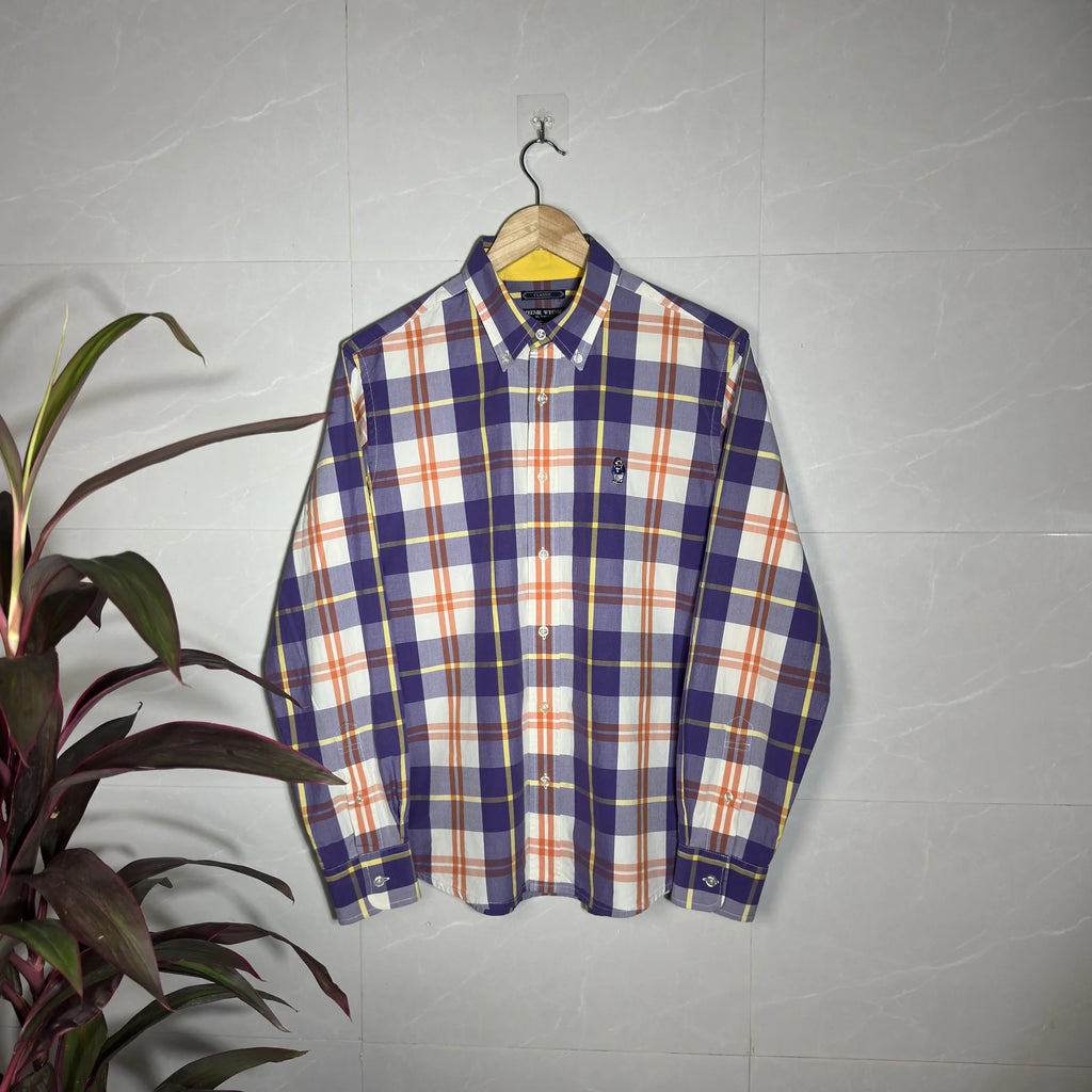 TEENIE WEENIE ‘ALL THAT BEAR’ PLAID SHIRT (M|L)