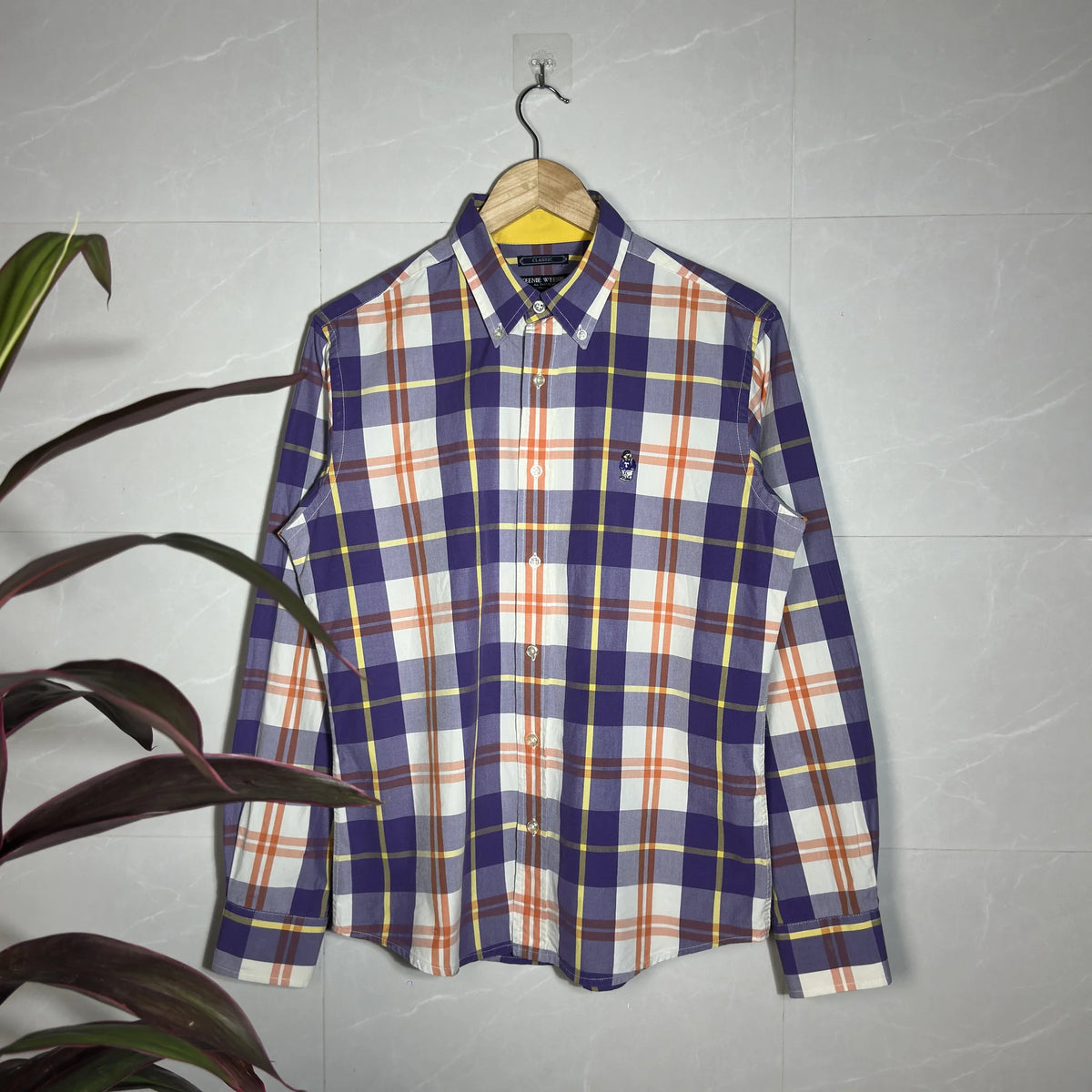 TEENIE WEENIE ‘ALL THAT BEAR’ PLAID SHIRT (M|L)