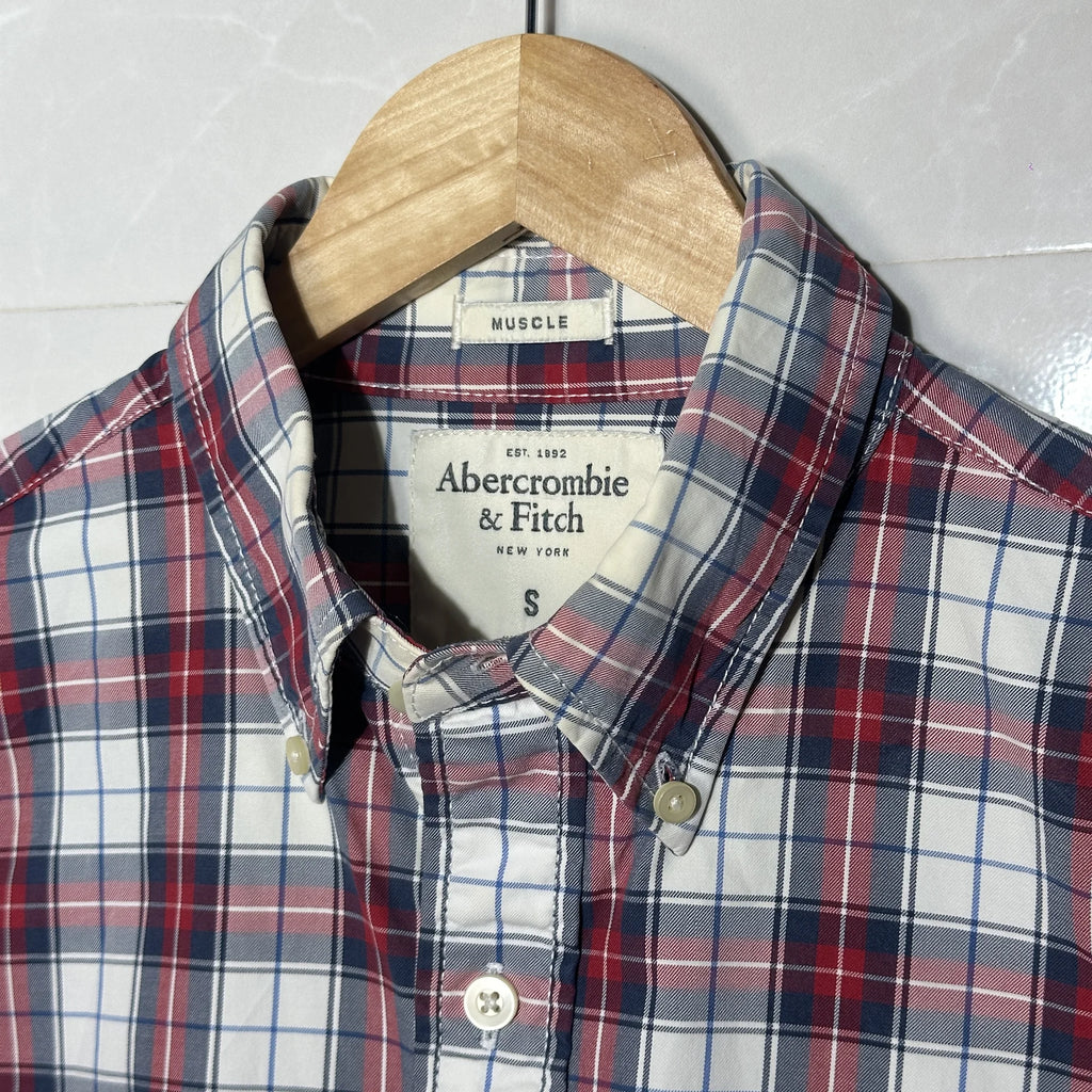 Abercrombie &amp; Fitch ‘Muscle’ Fit Plaid Shirt (XS|S)