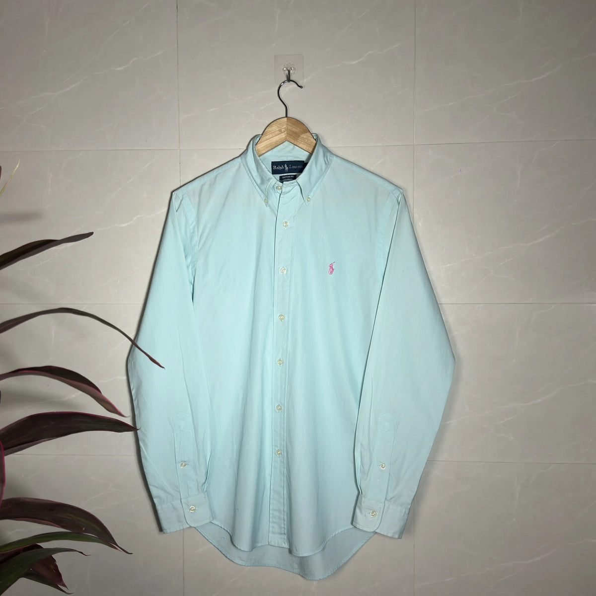 RALPH LAUREN MINT GREEN ‘CUSTOM FIT’ SHIRT (XS|S|M)