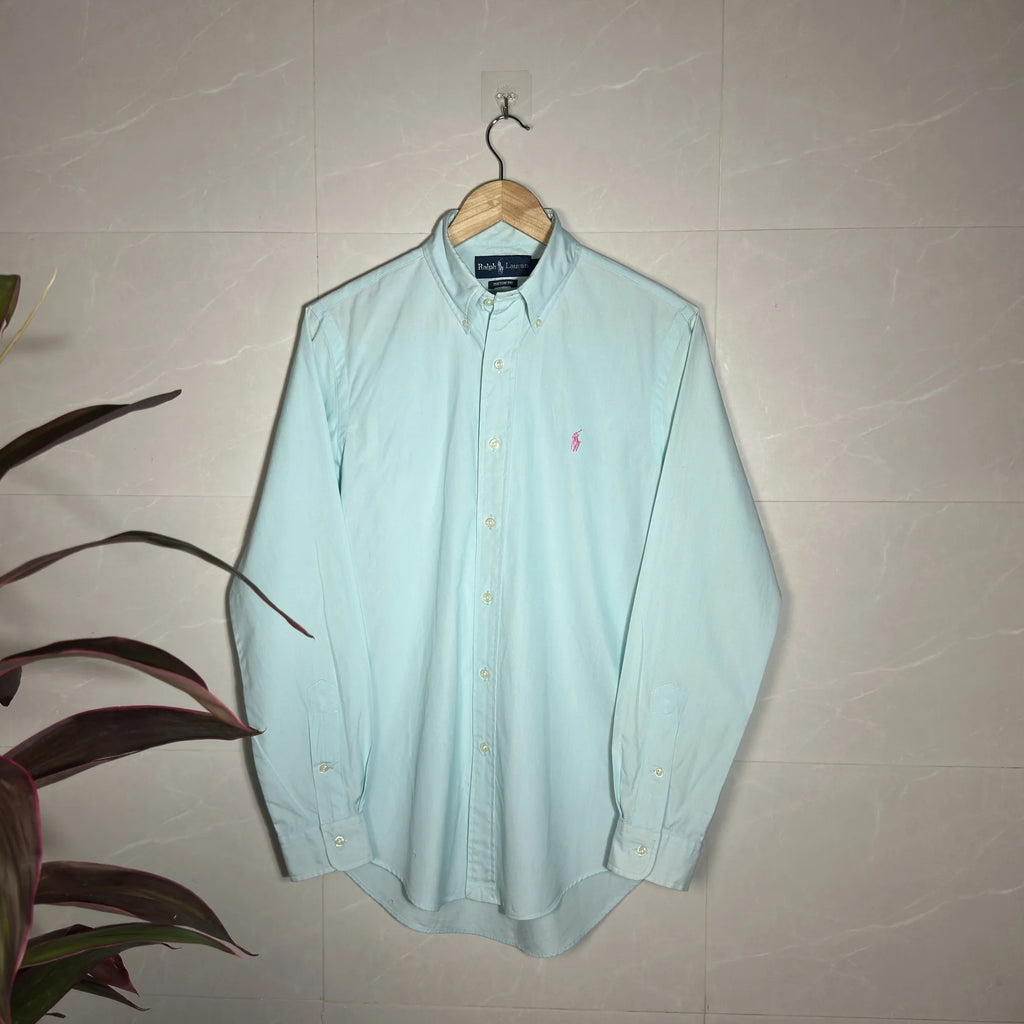 RALPH LAUREN MINT GREEN ‘CUSTOM FIT’ SHIRT (XS|S|M)