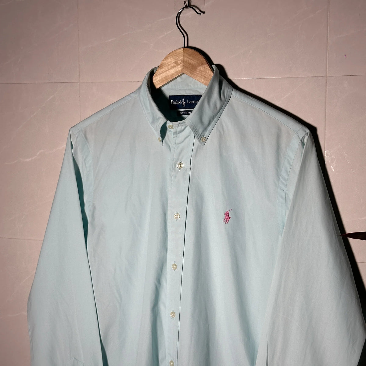 RALPH LAUREN MINT GREEN ‘CUSTOM FIT’ SHIRT (XS|S|M)