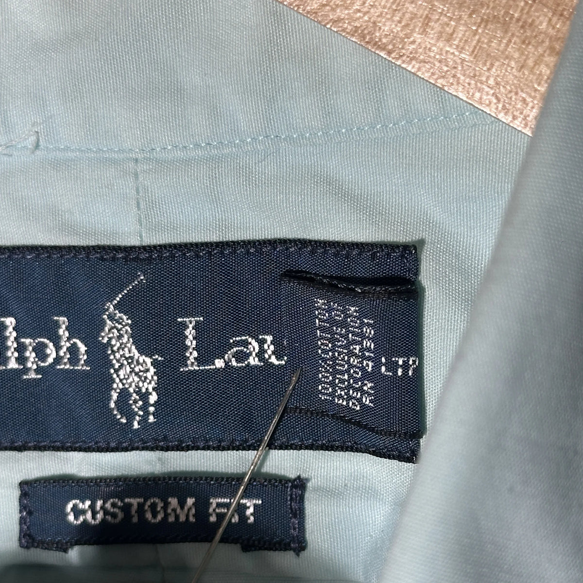 RALPH LAUREN MINT GREEN ‘CUSTOM FIT’ SHIRT (XS|S|M)
