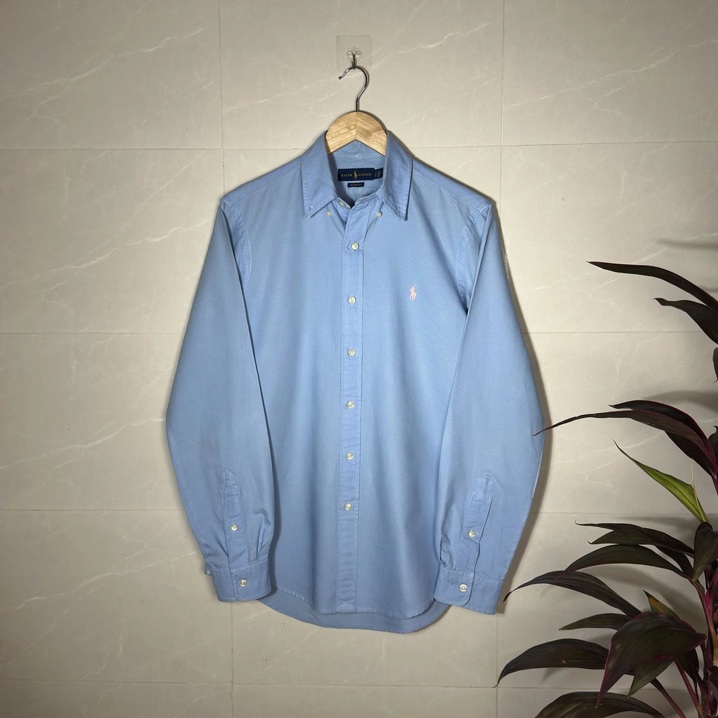 RALPH LAUREN LIGHT BLUE ‘CLASSIC FIT’ SHIRT (M|L)