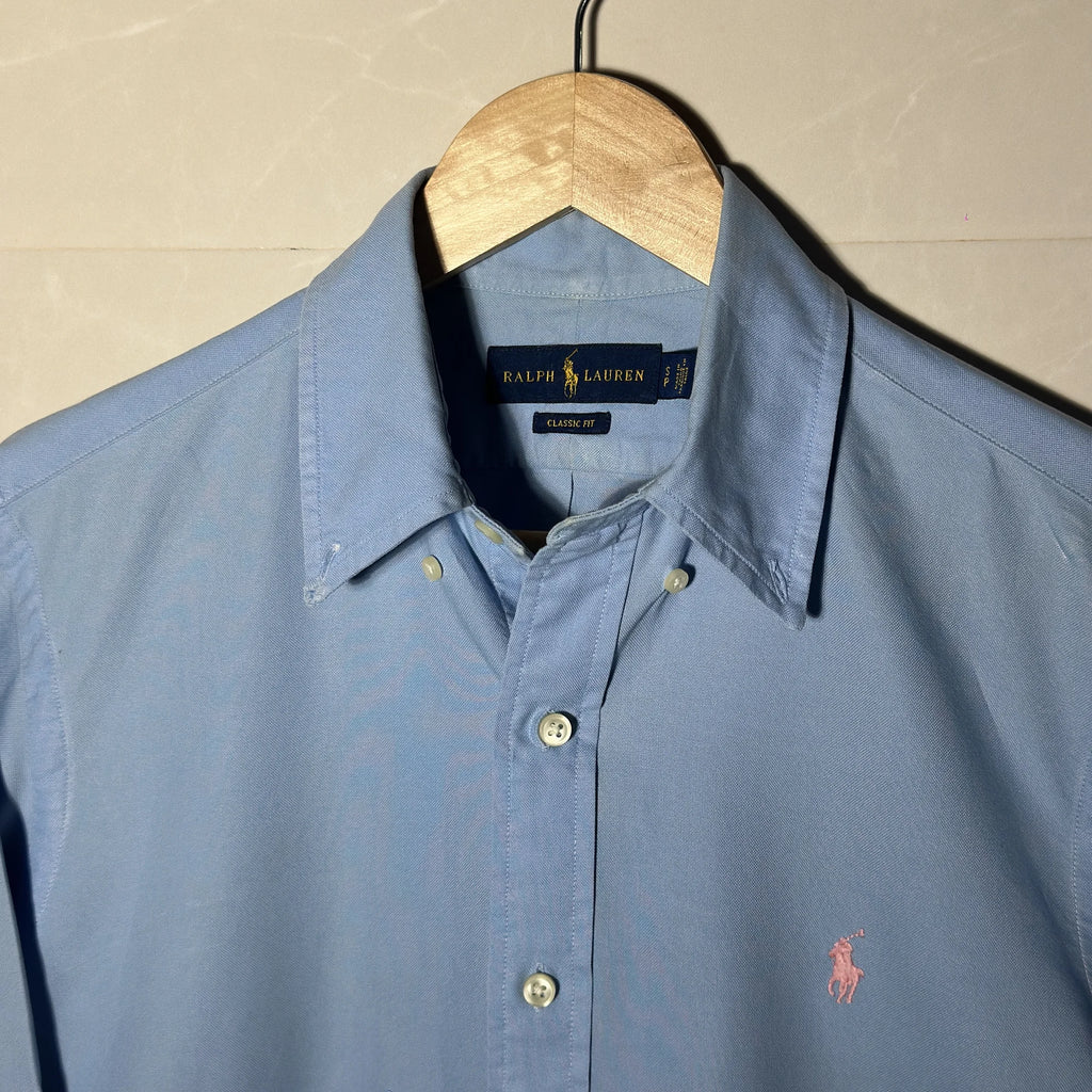 RALPH LAUREN LIGHT BLUE ‘CLASSIC FIT’ SHIRT (M|L)