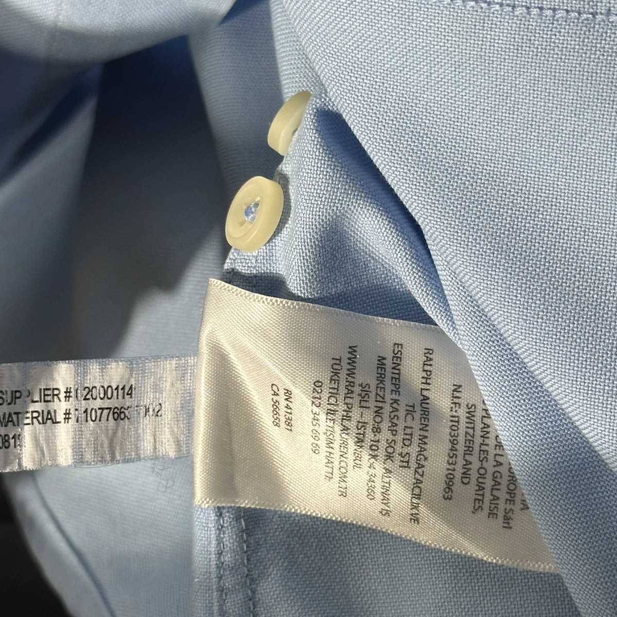 RALPH LAUREN LIGHT BLUE ‘CLASSIC FIT’ SHIRT (M|L)
