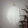 BROOKS BROTHERS WHITE ‘SLIM FIT’ DRESS SHIRT (M)