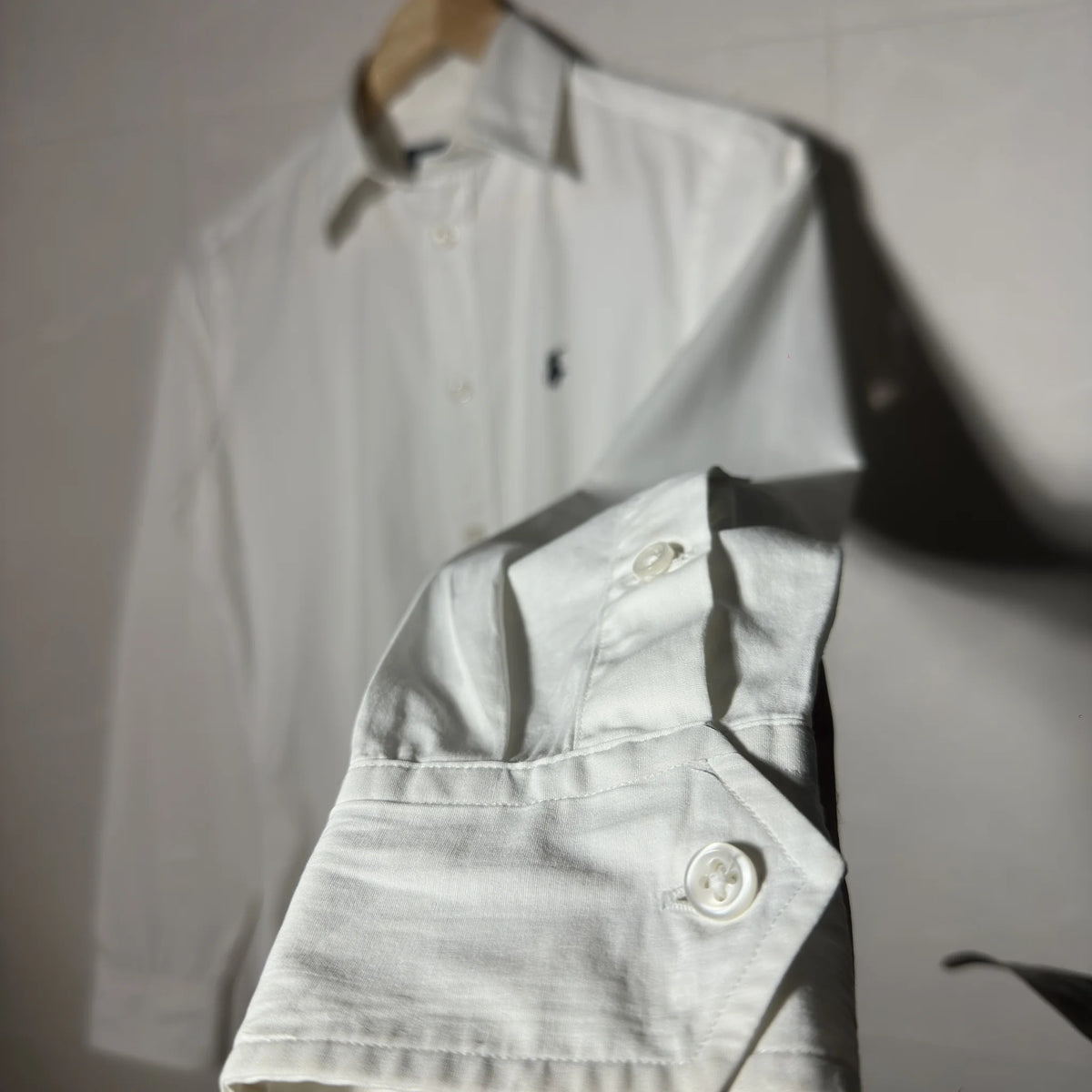 RALPH LAUREN SPORT WHITE LONG-SLEEVE SHIRT(