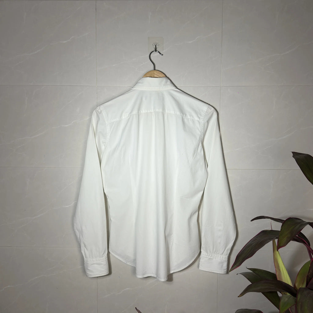 RALPH LAUREN SPORT WHITE LONG-SLEEVE SHIRT(