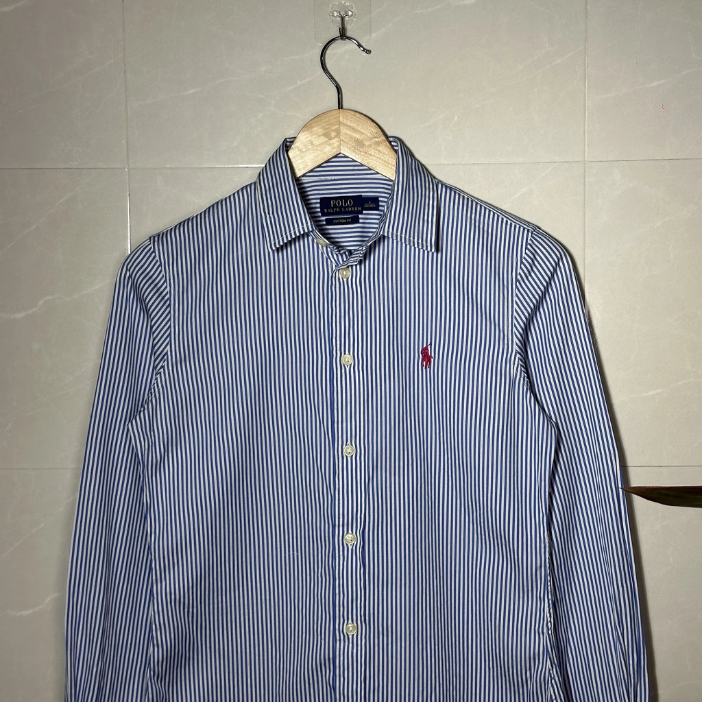 POLO RALPH LAUREN -CUSTOM FIT STRIPED SHIRT (XS)