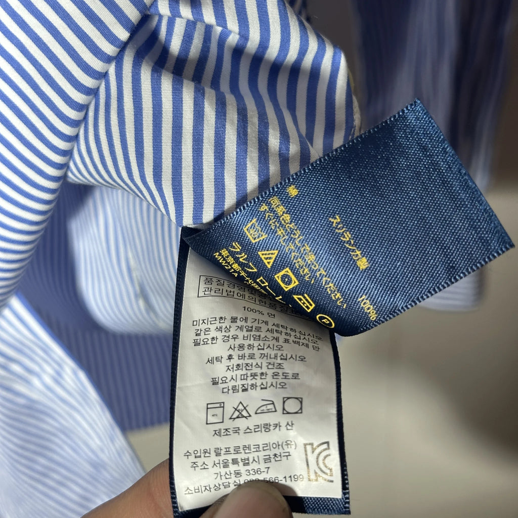 POLO RALPH LAUREN -CUSTOM FIT STRIPED SHIRT (XS)