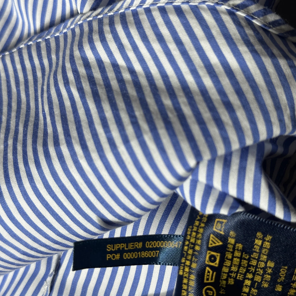 POLO RALPH LAUREN -CUSTOM FIT STRIPED SHIRT (XS)