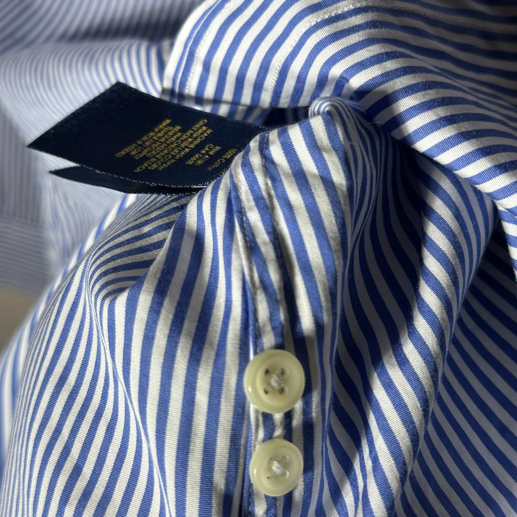 POLO RALPH LAUREN -CUSTOM FIT STRIPED SHIRT (XS)