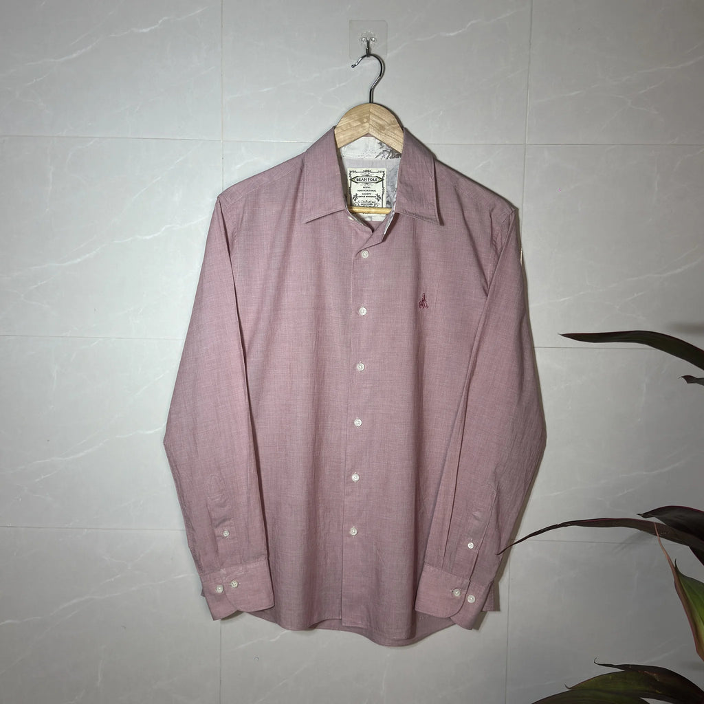 Y2K BEAN POLE — Pink Botanical Shirt