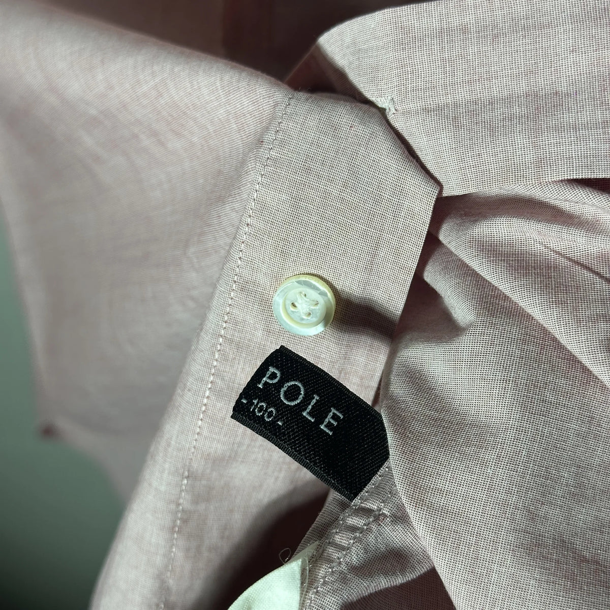 Y2K BEAN POLE — Pink Botanical Shirt
