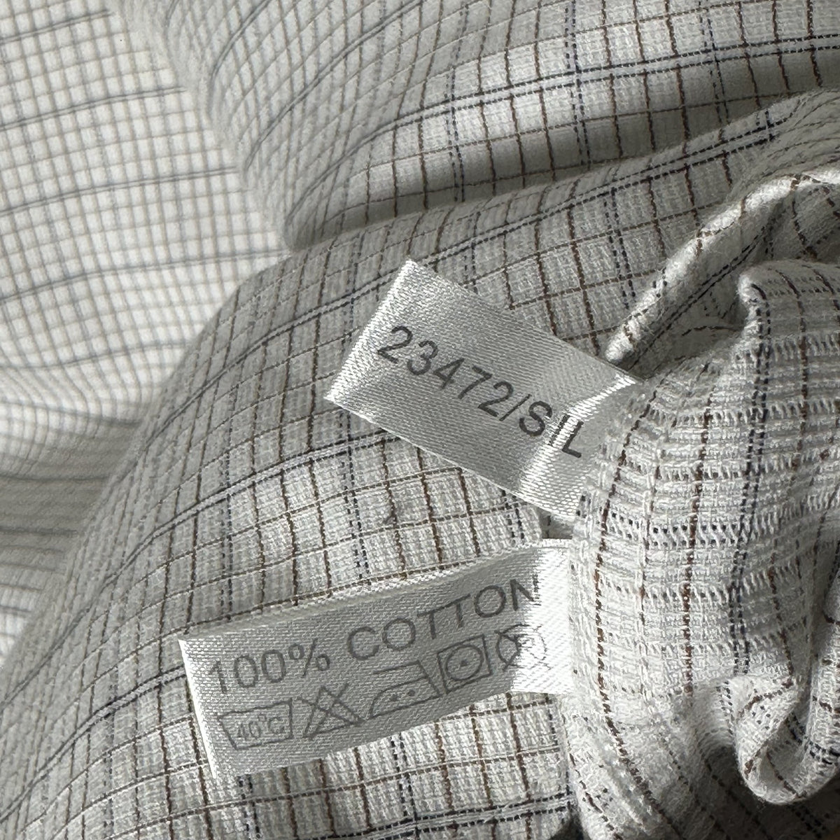 YSL White Checked Shirt (XL|XXL)