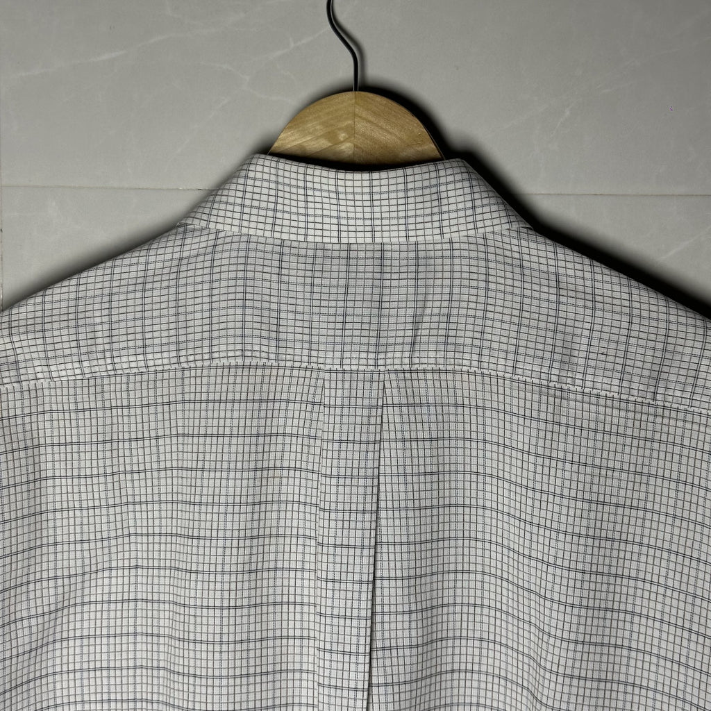 YSL White Checked Shirt (XL|XXL)