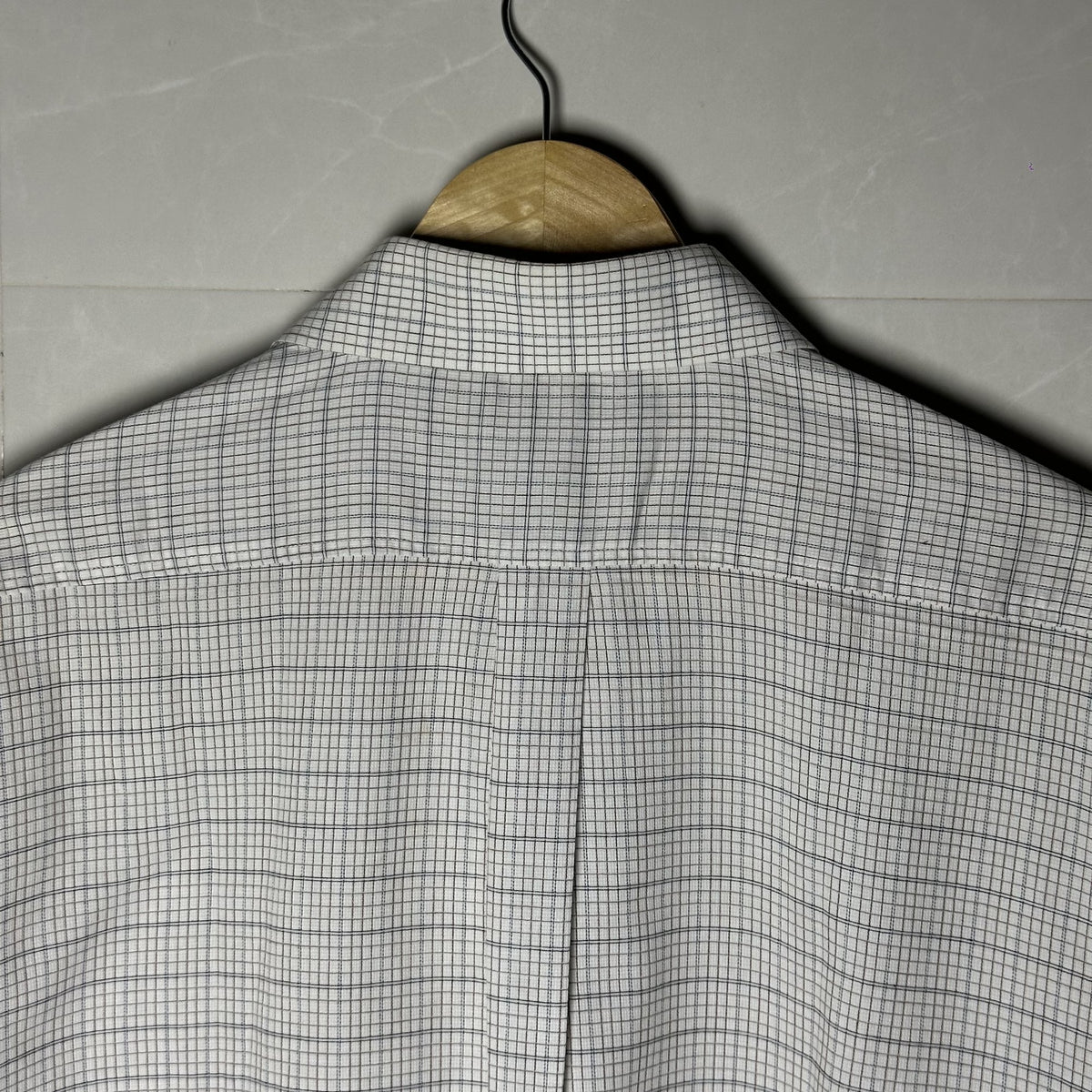 YSL White Checked Shirt (XL|XXL)