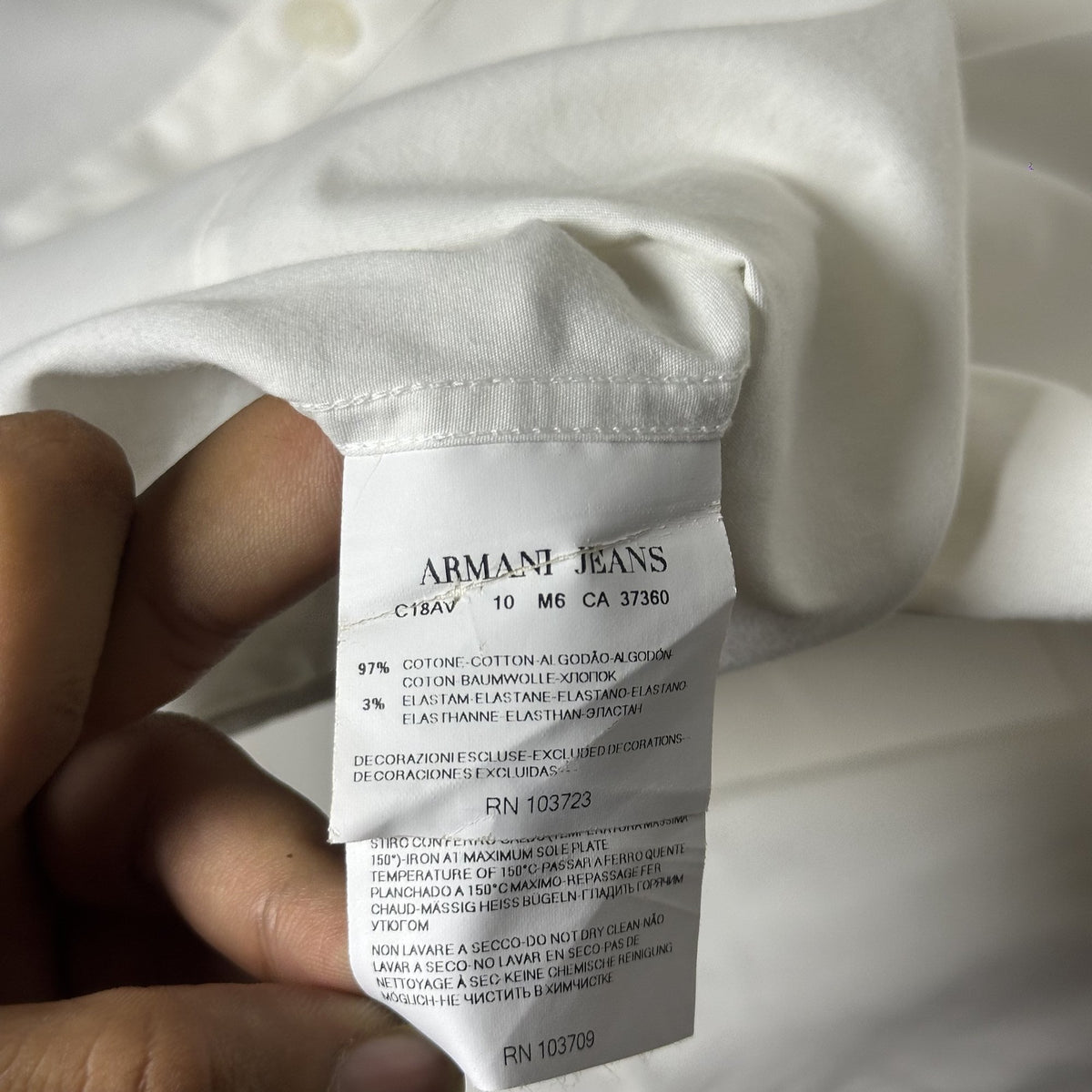 Armani Exchange White Shirt (L|XL)