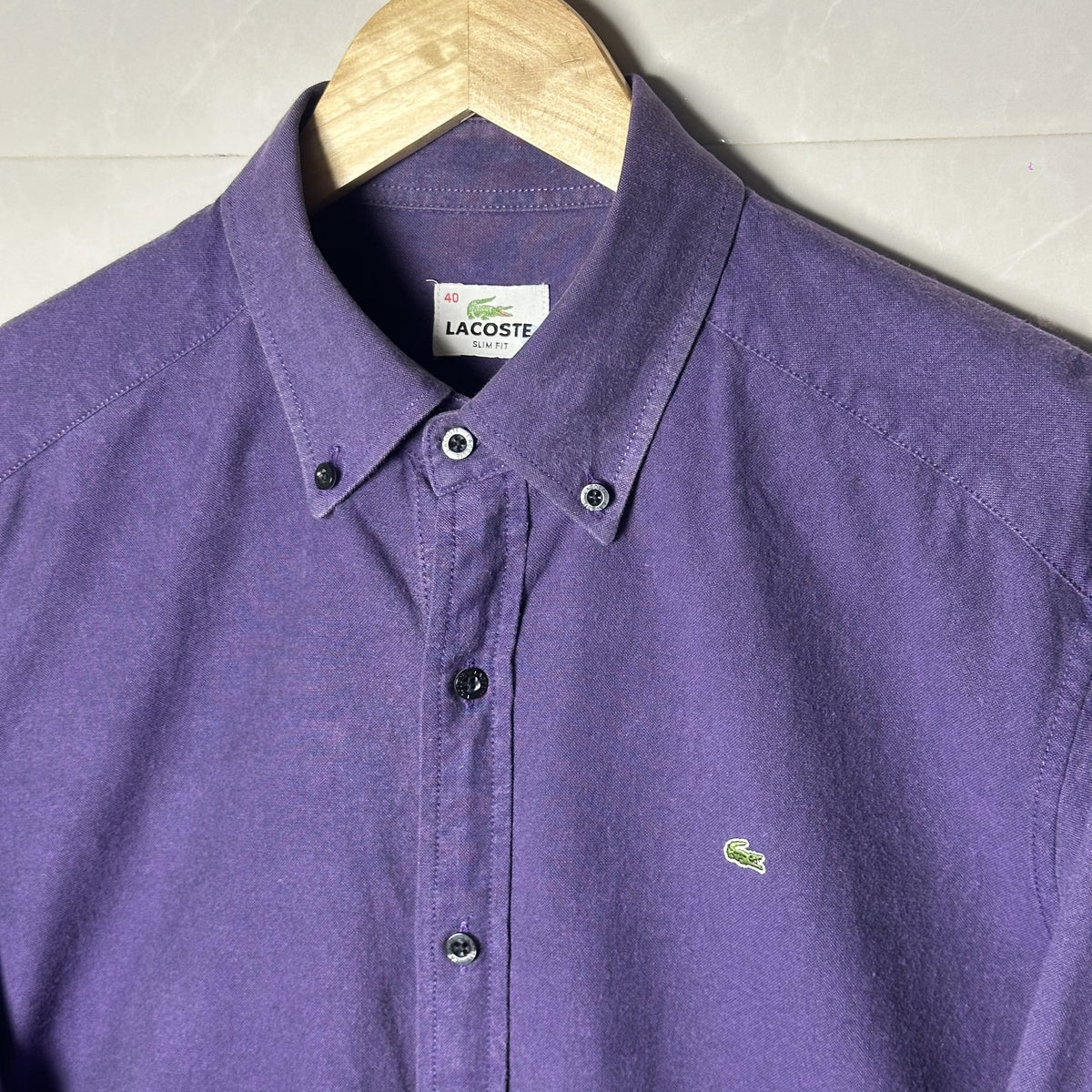 Lacoste Deep Purple shirt(Slim Fit) (M)