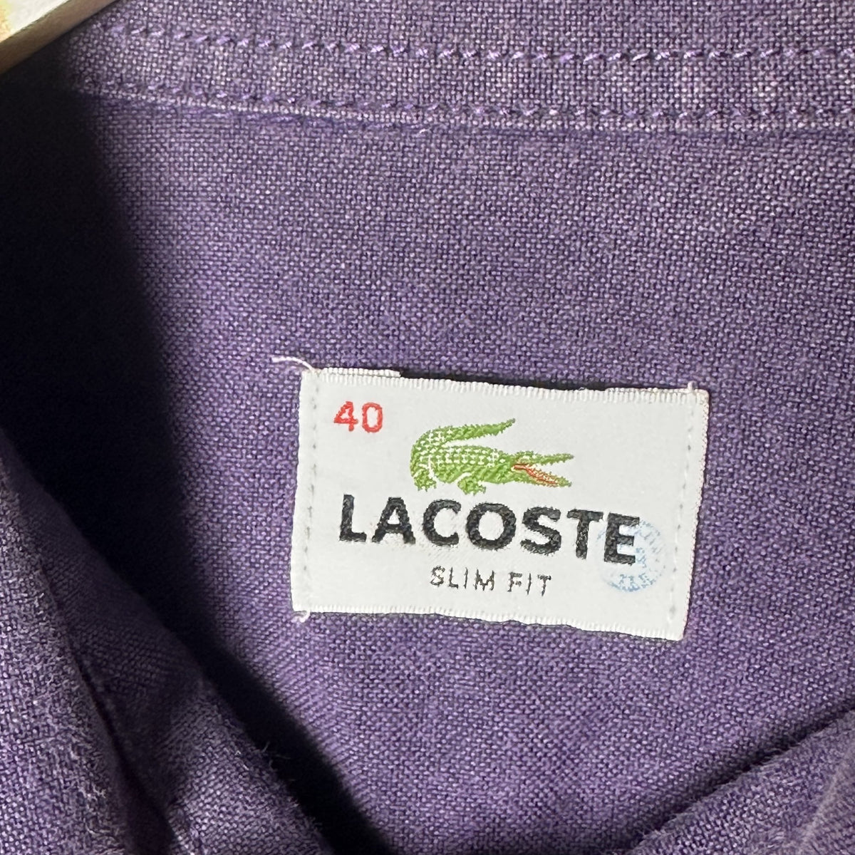 Lacoste Deep Purple shirt(Slim Fit) (M)