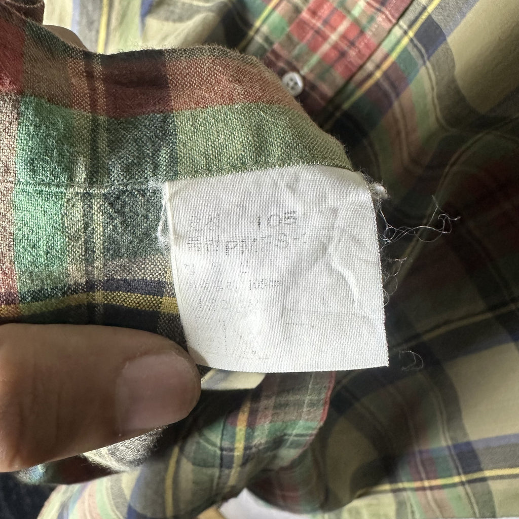 Ralph Lauren Earth-Tone Plaid Short-Sleeve Shirt (XL|XXL)