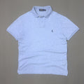POLO RALPH LAUREN LIGHT BLUE HEATHER POLO (M)