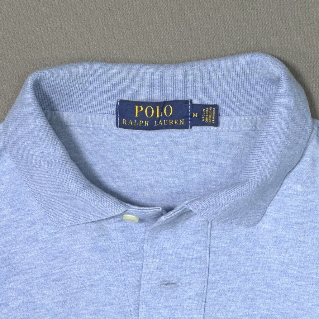 POLO RALPH LAUREN LIGHT BLUE HEATHER POLO (M)