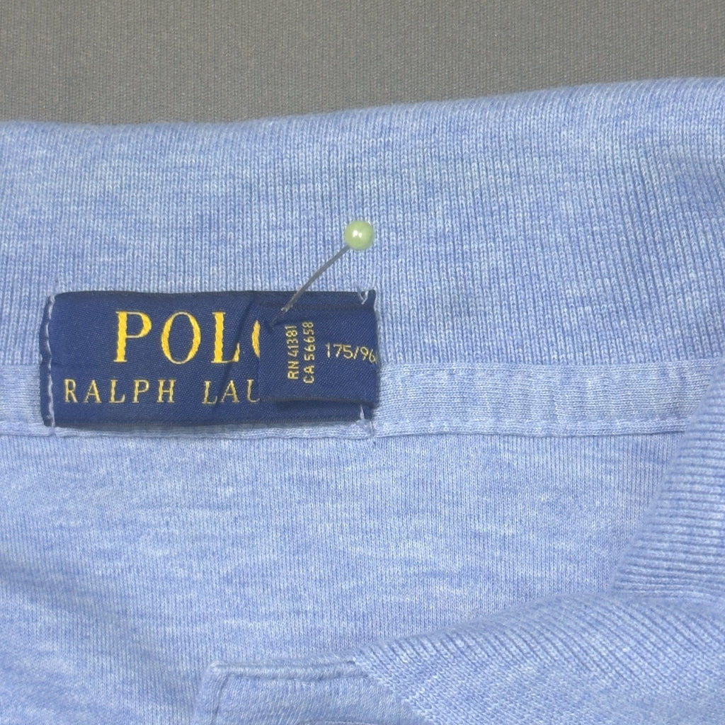 POLO RALPH LAUREN LIGHT BLUE HEATHER POLO (M)