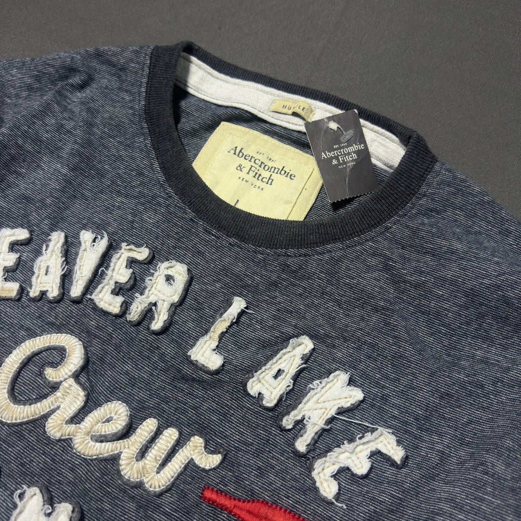 ABERCROMBIE &amp; FITCH BEAVER LAKE CREW TEE (M)