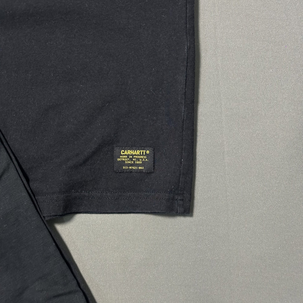 CARHARTT WIP BLACK HEAVYWEIGHT MILITARY TEE (M|L)