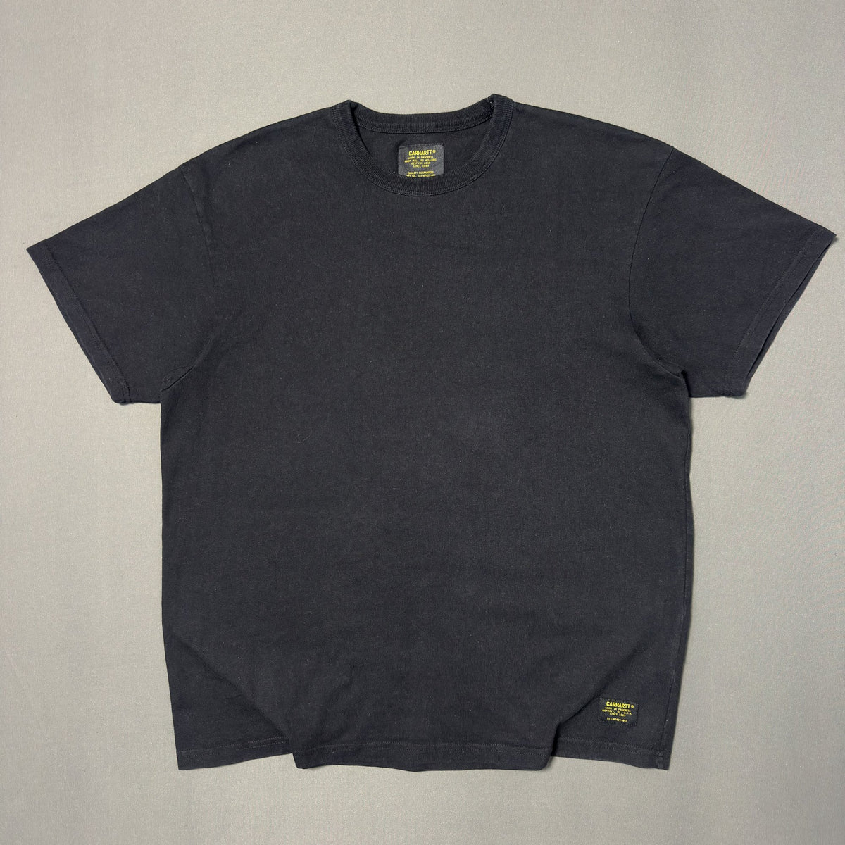 CARHARTT WIP BLACK HEAVYWEIGHT MILITARY TEE (M|L)