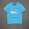 NIKE Vintage REVERSIBLE BLUE STRIPED TEE  (S|M)