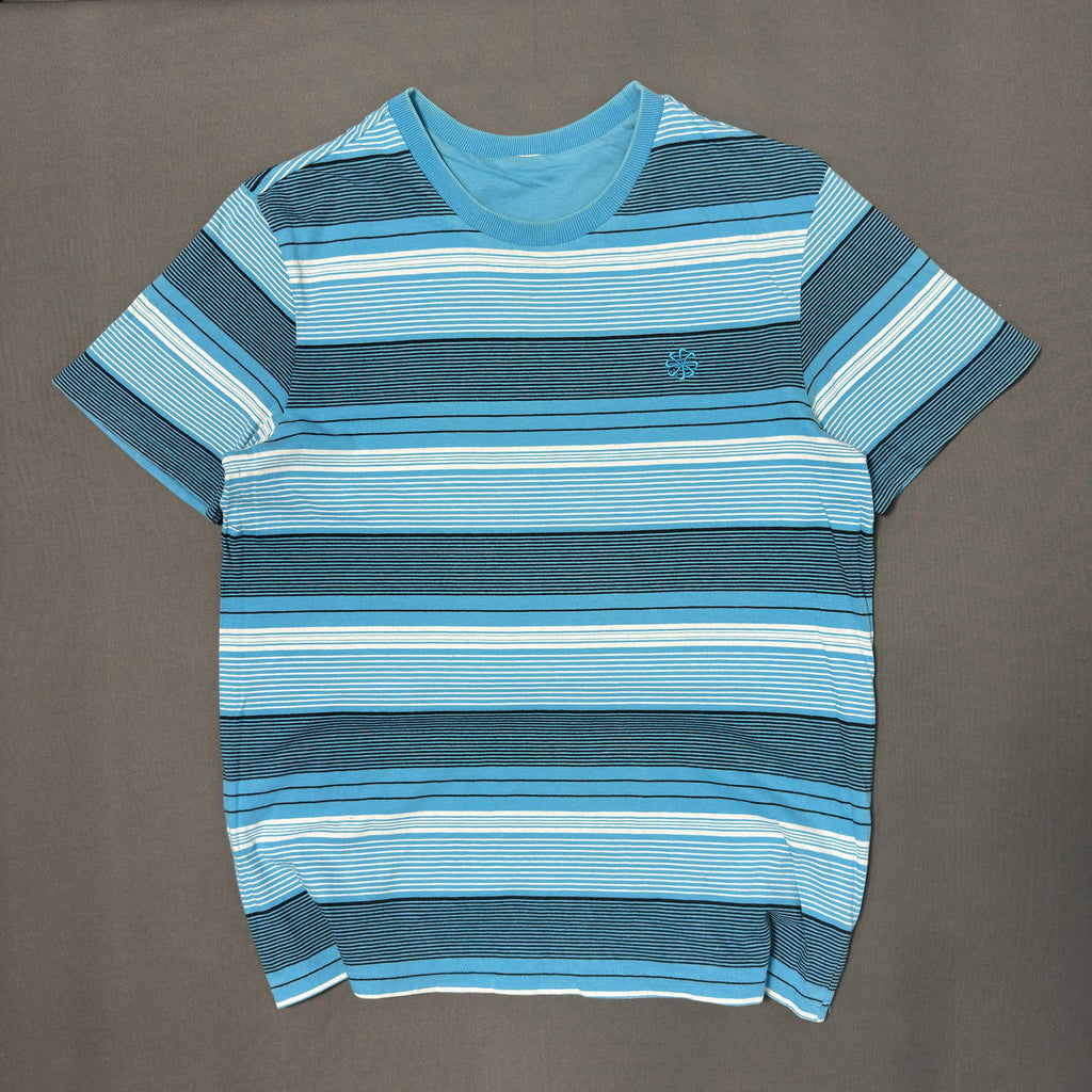 NIKE Vintage REVERSIBLE BLUE STRIPED TEE  (S|M)