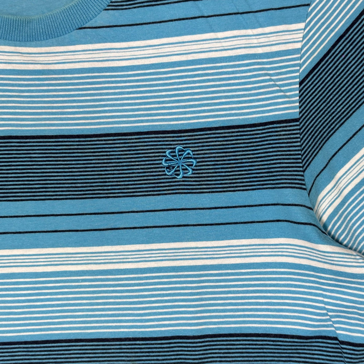 NIKE Vintage REVERSIBLE BLUE STRIPED TEE  (S|M)