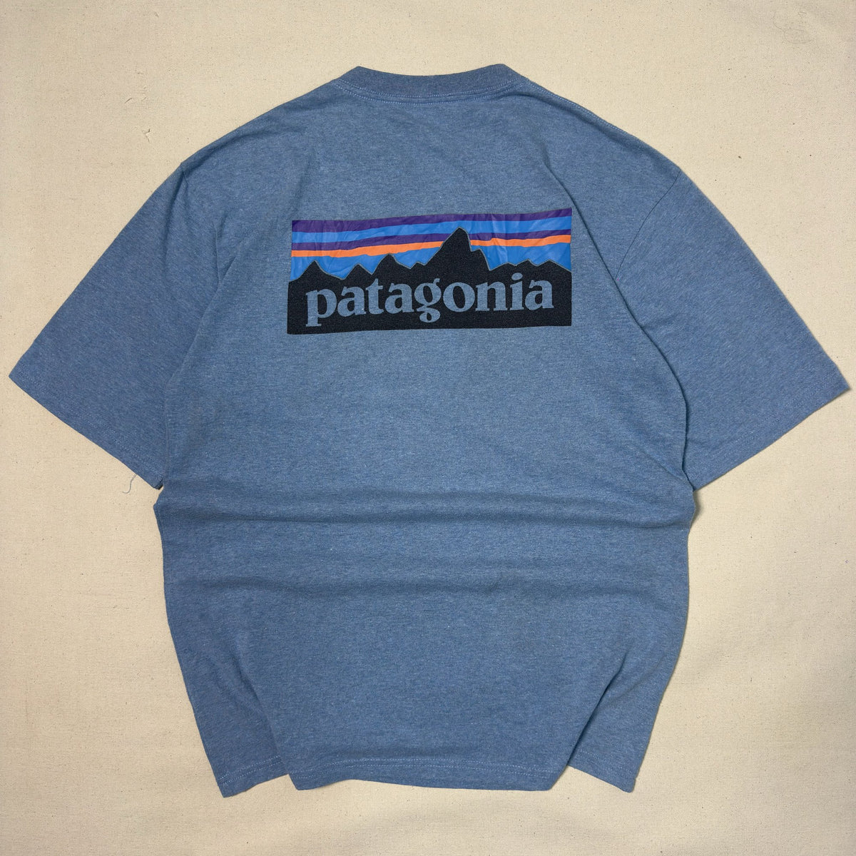 PATAGONIA FITZ ROY LOGO SUN-FADED TEE  (M)