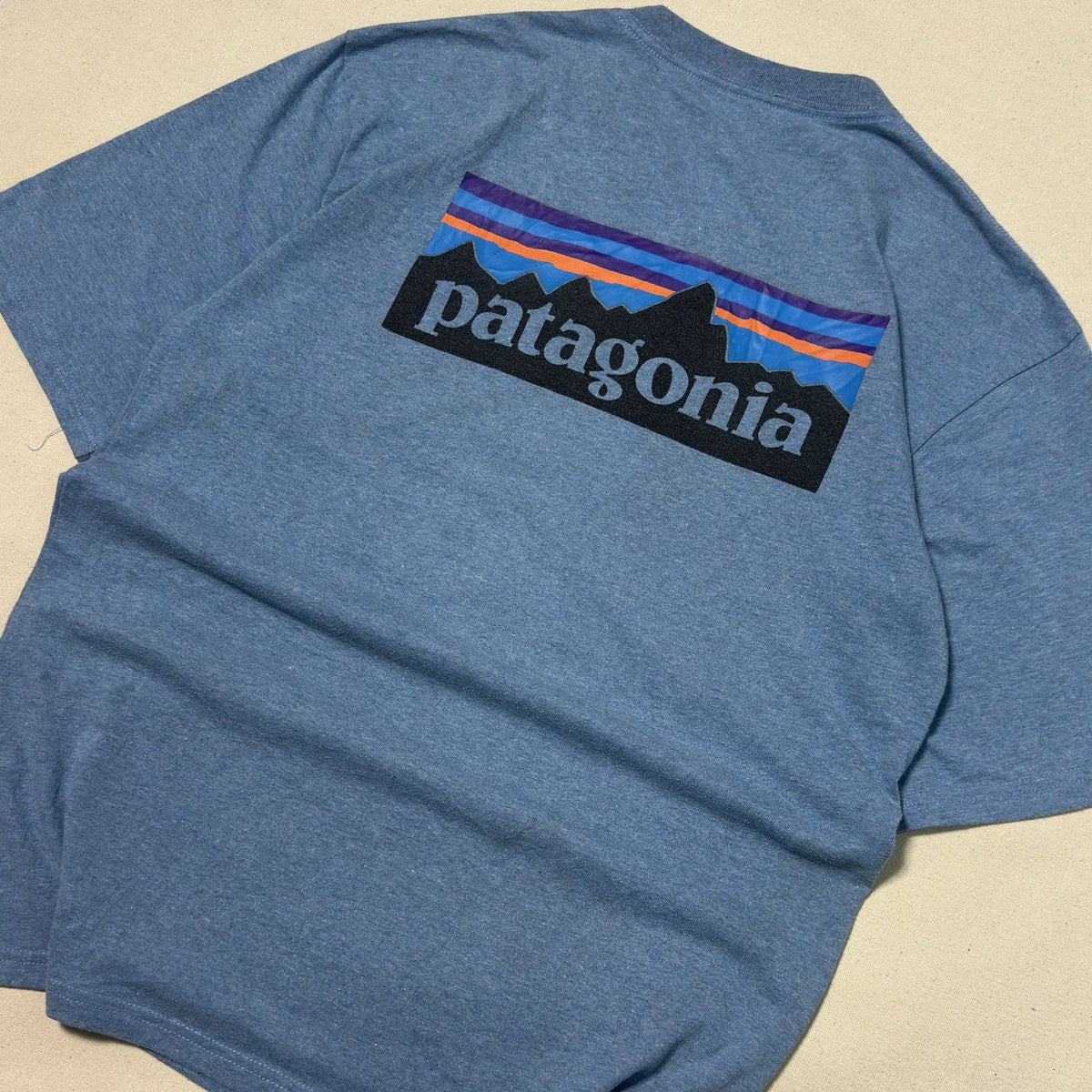 PATAGONIA FITZ ROY LOGO SUN-FADED TEE  (M)