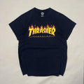 HRASHER FLAME LOGO BLACK TEE (S|M)