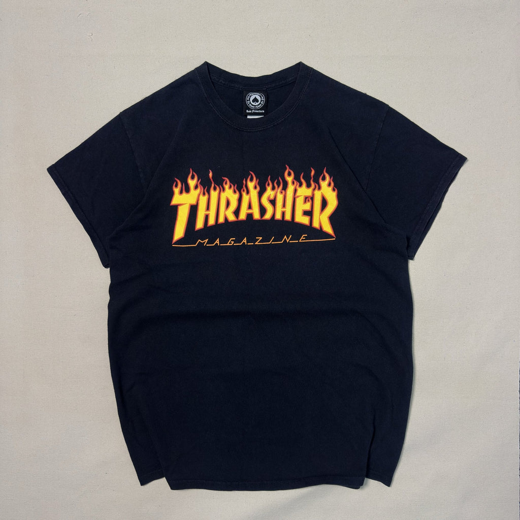 HRASHER FLAME LOGO BLACK TEE (S|M)