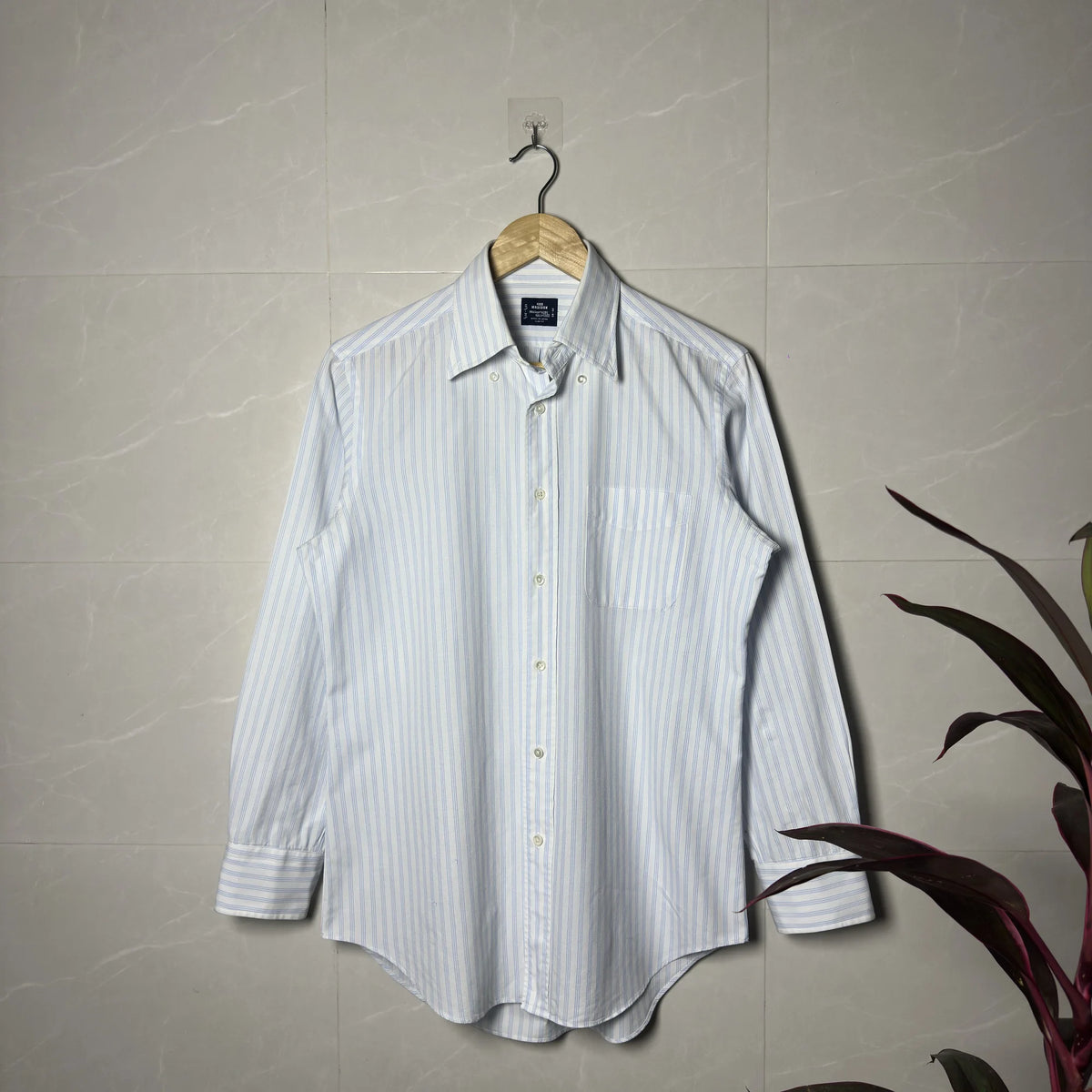 MAKER’S SHIRT KAMAKURA 400 MADISON STRIPED SHIRT (S|M)