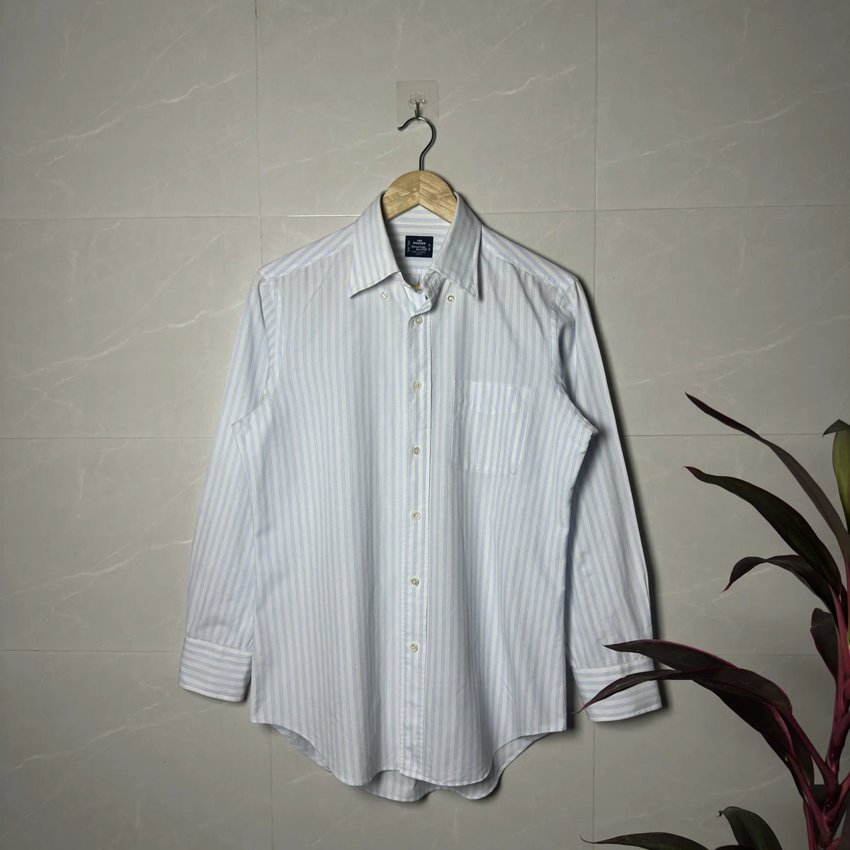 MAKER’S SHIRT KAMAKURA 400 MADISON STRIPED SHIRT (S|M)