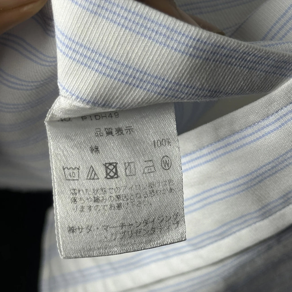 MAKER’S SHIRT KAMAKURA 400 MADISON STRIPED SHIRT (S|M)