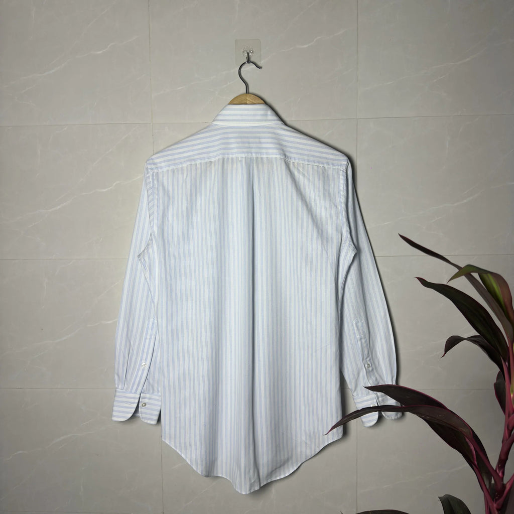 MAKER’S SHIRT KAMAKURA 400 MADISON STRIPED SHIRT (S|M)