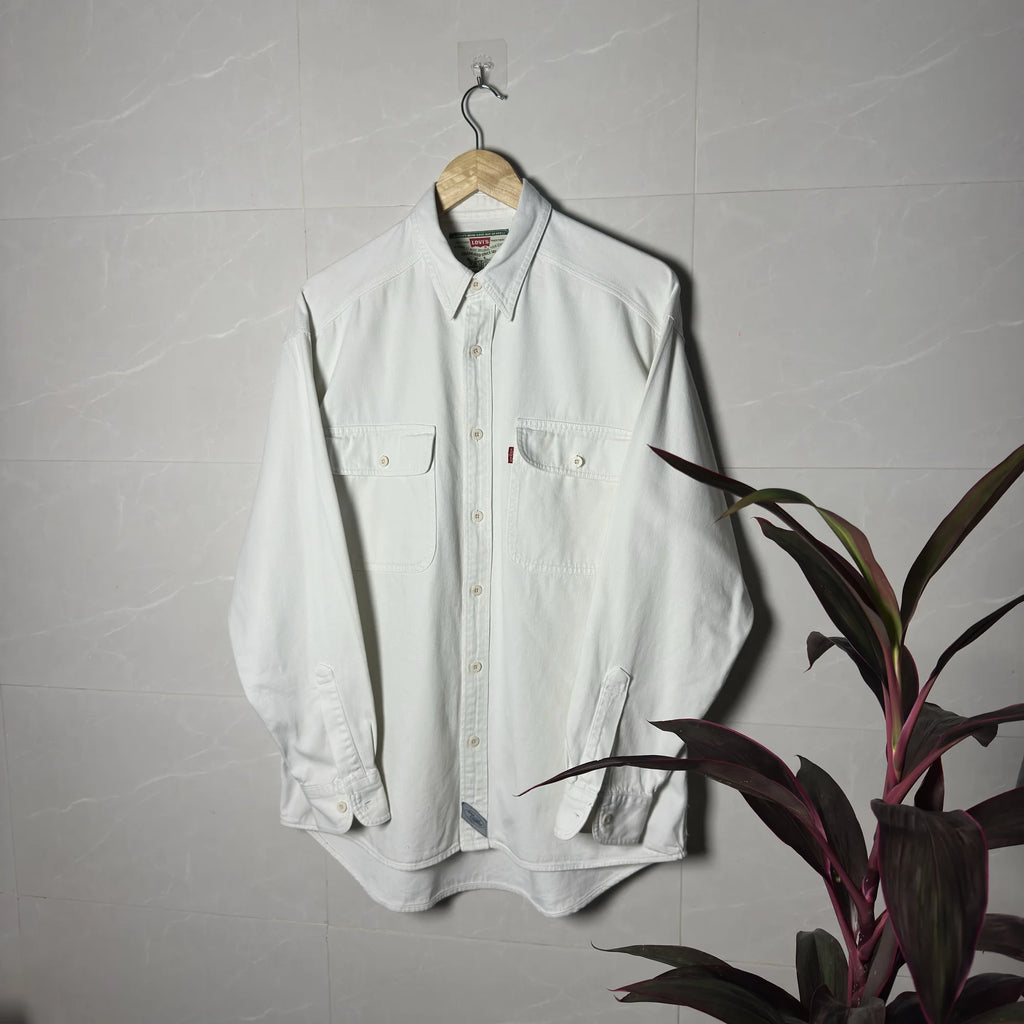 VINTAGE LEVI’S HEAVYWEIGHT TWILL WORK SHIRT (L to XXL)
