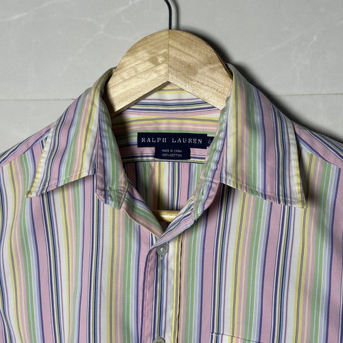 RALPH LAUREN PASTEL CANDY STRIPE SHIRT (XS|S)