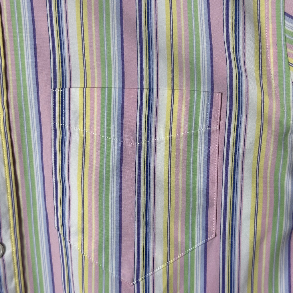 RALPH LAUREN PASTEL CANDY STRIPE SHIRT (XS|S)